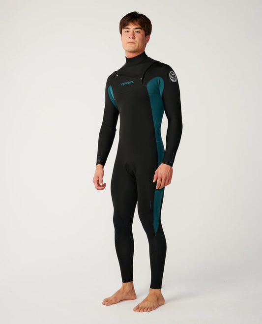 חליפת גלישה ארוכה לגברים 3/2 - DAWN PATROL 3/2 CHEST ZIP WETSUIT